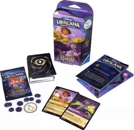 Disney Lorcana TCG Ursula’s Return Set 4 – Amber & Amethyst Starter Deck