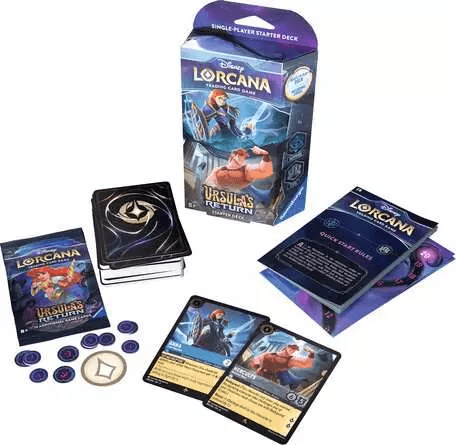 Disney Lorcana TCG Ursula’s Return Set 4 – Sapphire & Steel Starter Deck