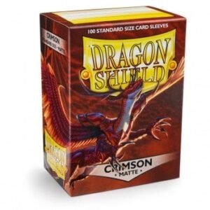 Dragon Shield (Standard size) (100) Protective Sleeves - Matte Crimson