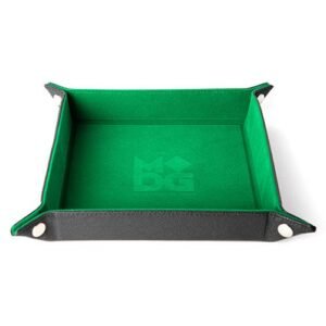 Fanroll - Fold Up Velvet Dice Tray w/ PU Leather Backing - Green
