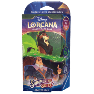 Disney Lorcana Trading Card Game - Starter Deck (Emerald/Steel) Set 5, Shimmering Skies
