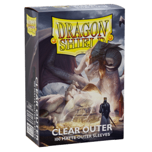Dragon Shield Standard Outer Sleeves – Matte Clear (100 Sleeves)