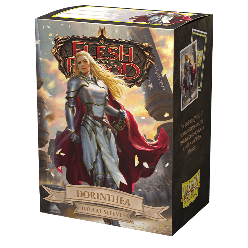 Dragon Shield Matte Art Sleeves – Flesh & Blood Dorinthea Ironsong (100 Sleeves)