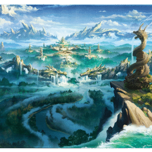 Arcane Tinmen Dragon Shield Playmat + Tube Grand Archive TCG – Baidi, Oathsworn Palace