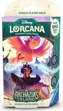 Disney Lorcana Trading Card Game – Starter Deck Amethyst & Steel – Set 7 Archazia’s Island