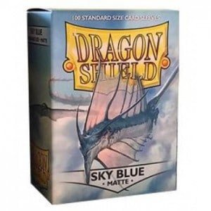 Dragon Shield (Standard size) (100) Protective Sleeves – Matte Sky Blue