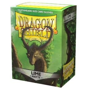 Dragon Shield (Standard size) (100) Protective Sleeves - Matte Lime