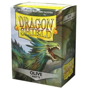 Dragon Shield (Standard size) (100) Protective Sleeves - Matte Olive