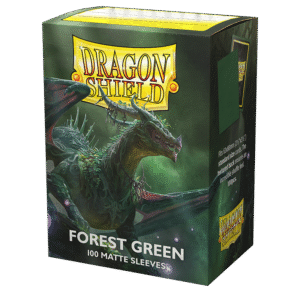 Dragon Shield (Standard size) (100) Protective Sleeves - Matte Forest Green