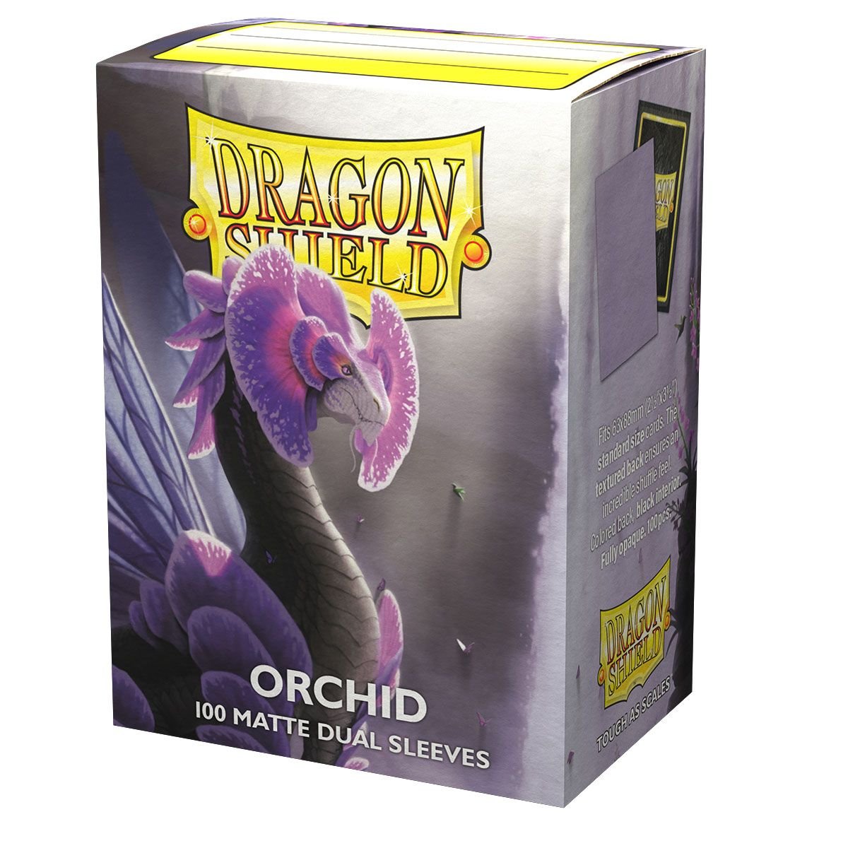 Dragon Shield (Standard size) (100) Protective Sleeves – Dual Matte Orchid