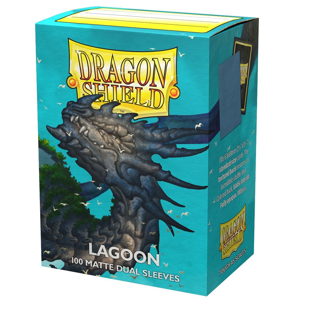 Dragon Shield (Standard size) (100) Protective Sleeves – Dual Matte Lagoon