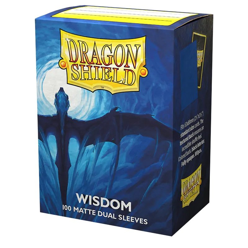 Dragon Shield (Standard size) (100) Protective Sleeves – Dual Matte Wisdom