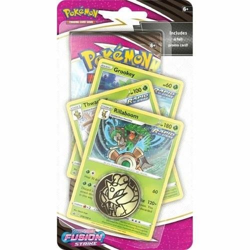 Pokemon: Sword & Shield 8 Fusion Strike Premium Checklane Blister – Rillaboon