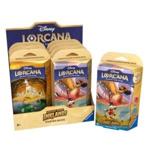 Disney Lorcana Trading Card Game - Starter Decks, (Amber/Emerald) Into The Inklands
