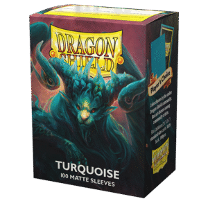 Dragon Shield (Standard size) (100) Protective Sleeves - Matte Turquoise