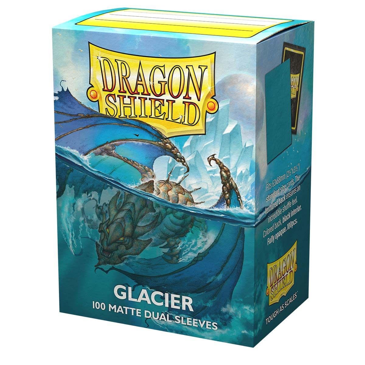 Dragon Shield (Standard size) (100) Protective Sleeves – Dual Matte Glacier