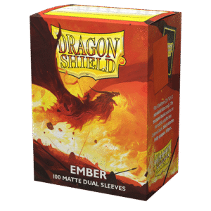 Dragon Shield (Standard size) (100) Protective Sleeves - Dual Matte Ember