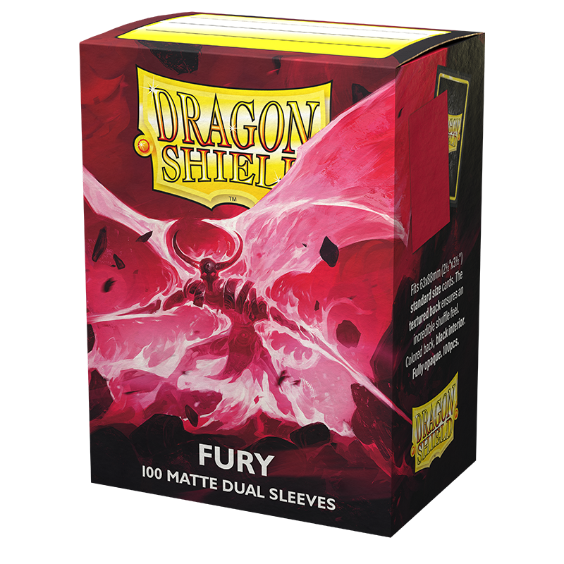 Dragon Shield (Standard size) (100) Protective Sleeves – Dual Matte Fury