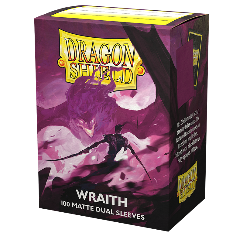 Dragon Shield (Standard size) (100) Protective Sleeves – Dual Matte Wraith