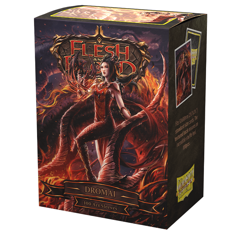 Dragon Shield Matte Art Sleeves – Flesh & Blood Dromai (100 Sleeves)