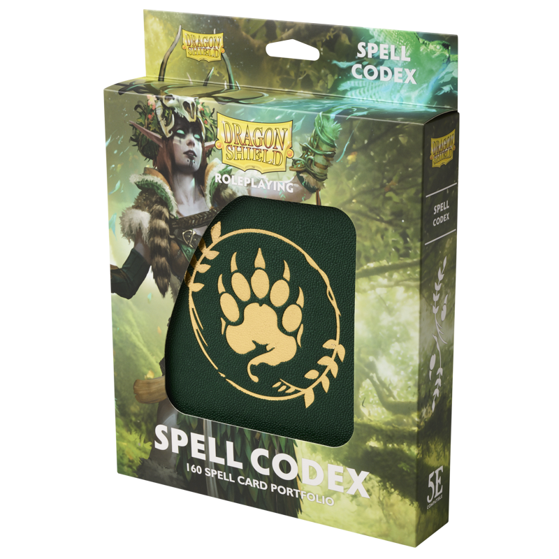 Dragon Shield Roleplaying Portfolio Spell Codex – Forest Green