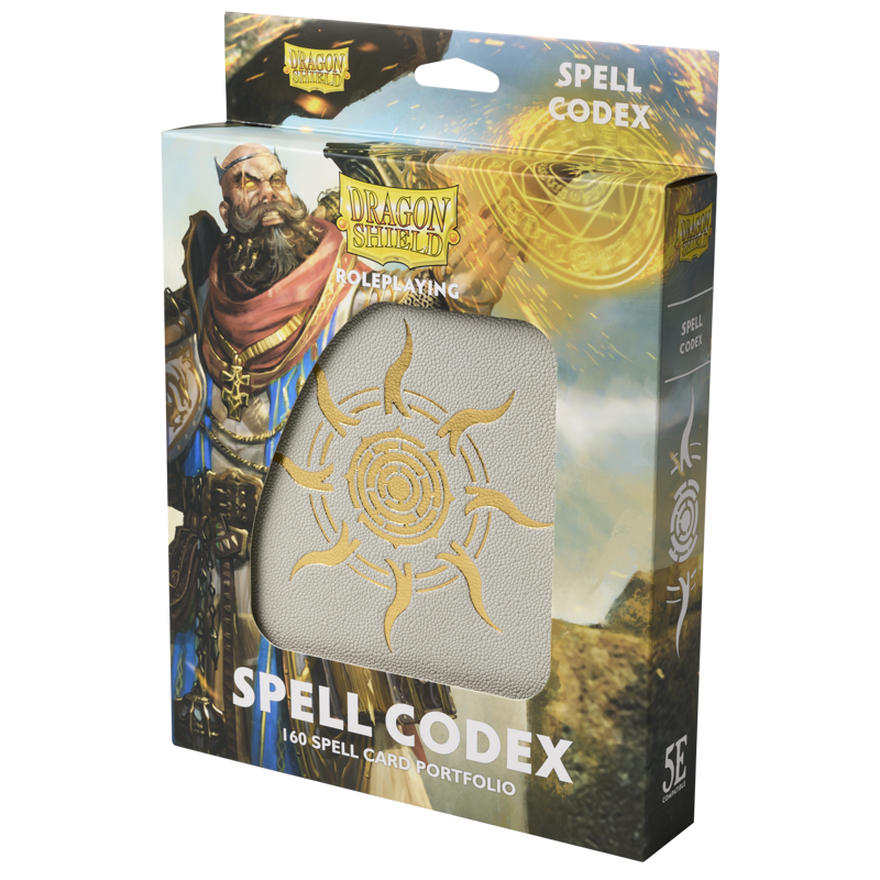 Dragon Shield Roleplaying Portfolio Spell Codex – Ashen White