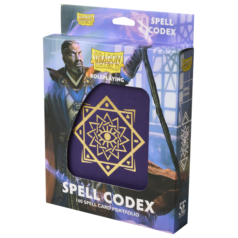 Dragon Shield Roleplaying Portfolio Spell Codex – Arcane Purple