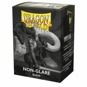 Dragon Shield (Standard size) (100) Protective Sleeves - Matte NonGlare Black V2