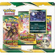 Pokemon: Sword & Shield 7 Evolving Skies 3-Pack Booster – Umbreon