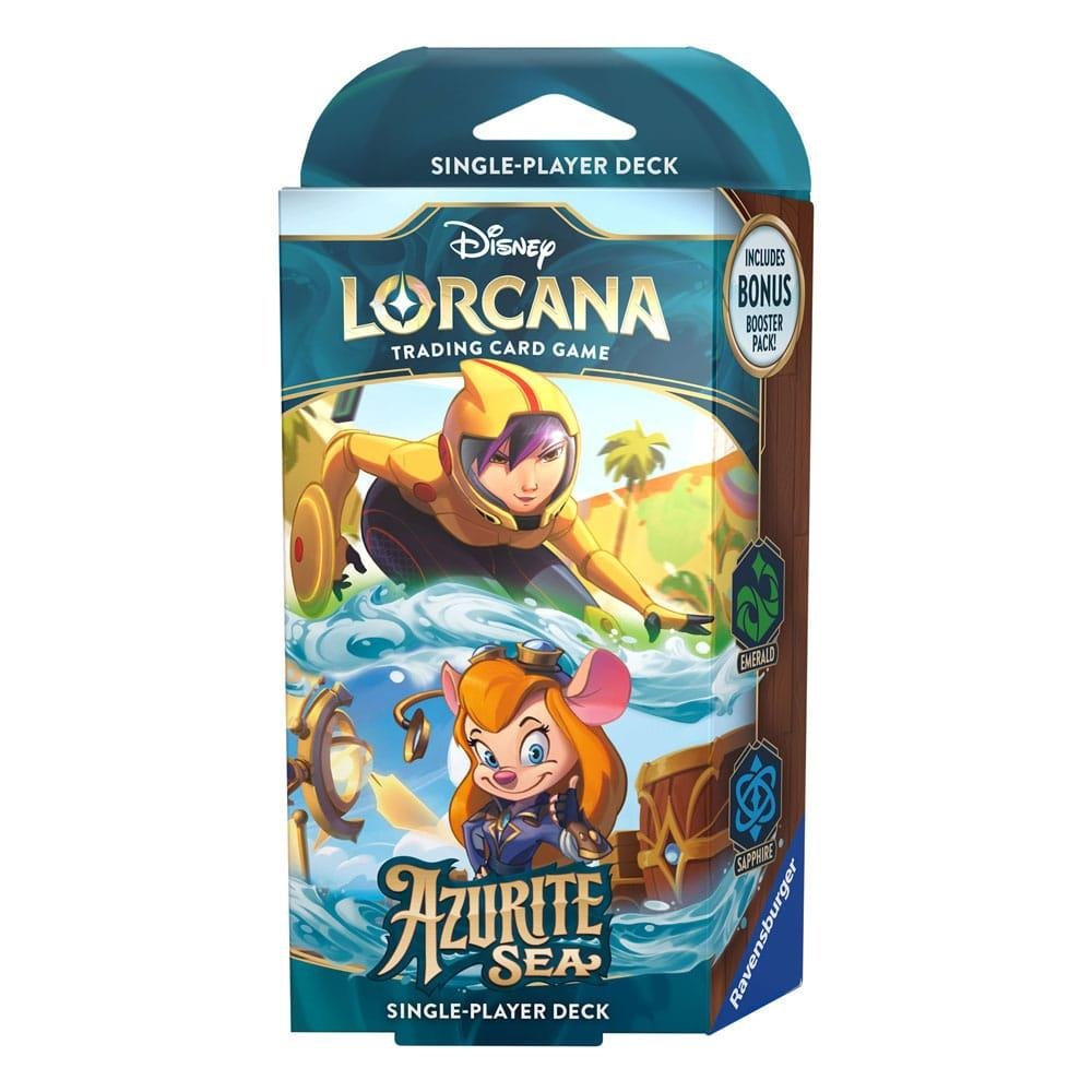 Disney Lorcana Trading Card Game – Starter Decks, (Emerald/Sapphire) Azurite Sea