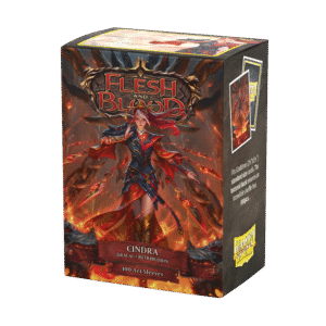Dragon Shield (Standard size) (100) Protective Sleeves - Flesh &Blood “Cindra”, Dracai of Retribution