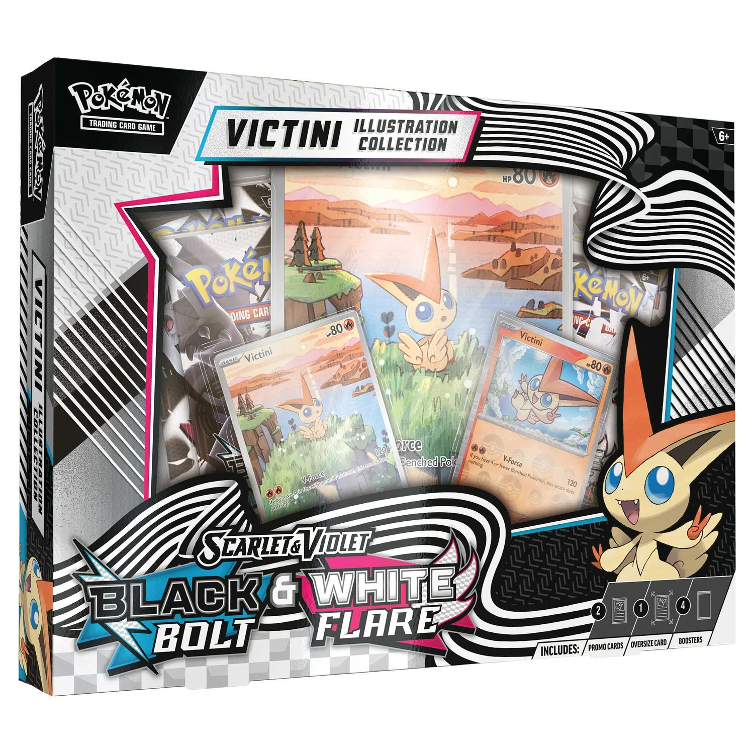 Pokemon TCG: Scarlet & Violet 10.5-Black Bolt & White Flare Unova Victini Illustration Collection