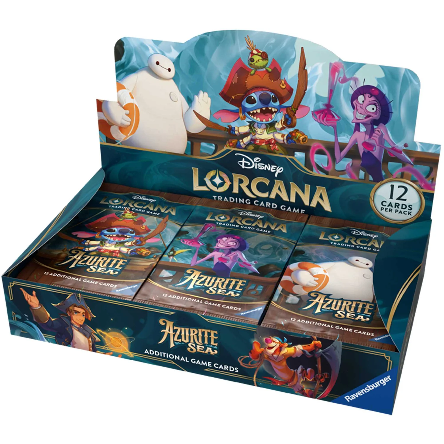 Disney Lorcana Trading Card Game – Booster BOX Set 6, Azurite Sea