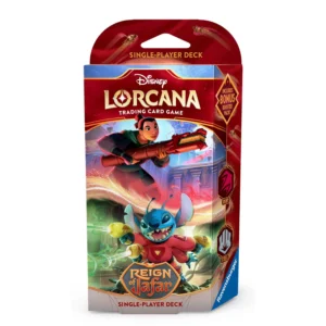 Disney Lorcana Trading Card Game - Reign of Jafar Starter Deck - Set 8 - Ruby/Steel