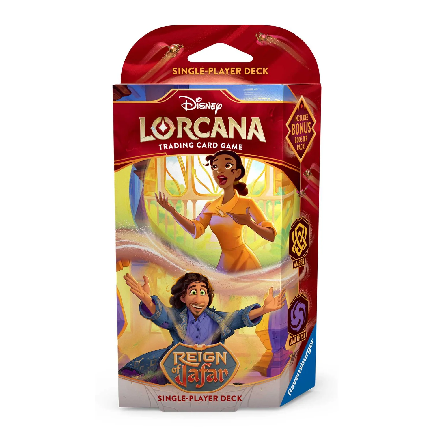 Disney Lorcana Trading Card Game – Reign of Jafar Starter Deck – Set 8 – Amber/Amethyst